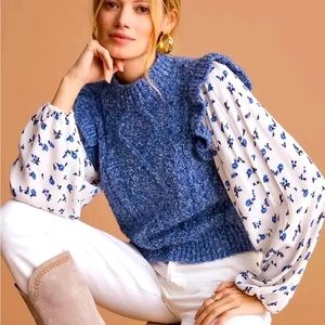 Anthropologie Layered Sweater Vest